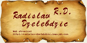 Radislav Dželebdžić vizit kartica